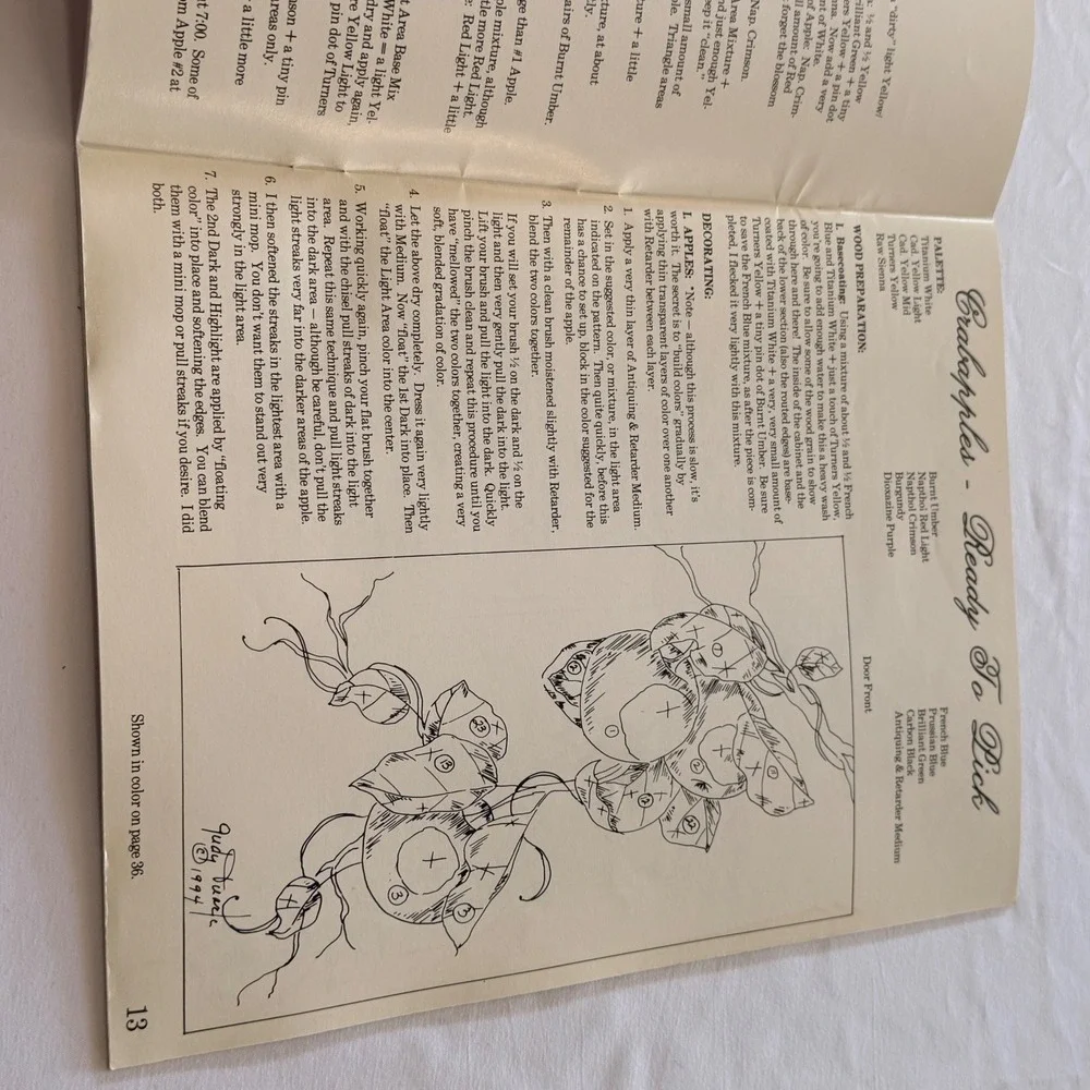 Décor‎ Creative Finishing Touches Tole Painting Book Judy Duarte 1994 Floral